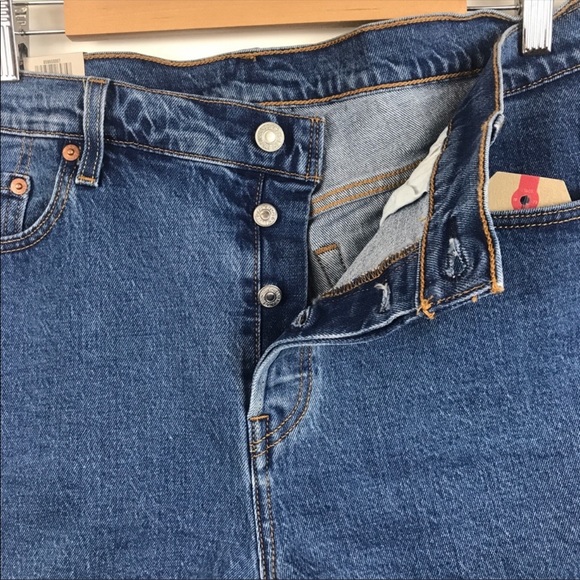 Levi’s 501 Cut off Shorts in wash Jive Stonewash Size 20 - Picture 9 of 10